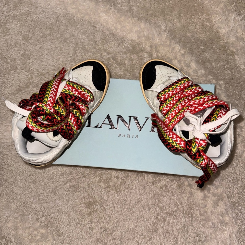 Lanvin adult or kids Sneakers with Red and White Laces
